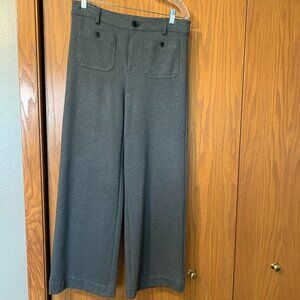 Loft Palmer Pants Gray Size 8 Wide Leg